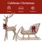 Best Choice Products XL Lighted Christmas 5ft Reindeer & Sleigh Holiday Outdoor Decor Set w/265 LED Lights